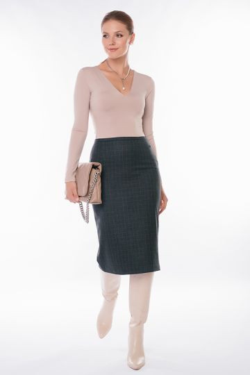 Классическая юбка Артикул Ю211-92/4 (серый)